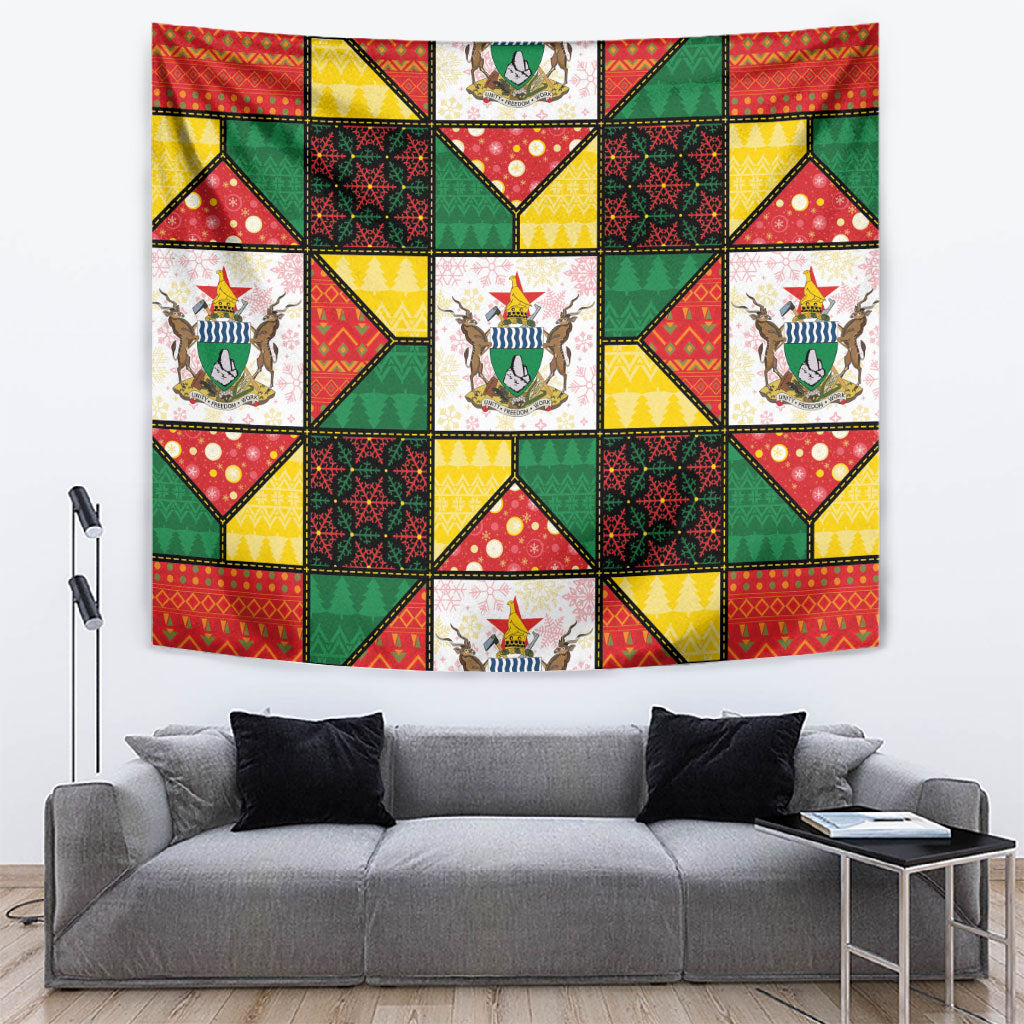 Zimbabwe Christmas Tapestry Patchwork Style
