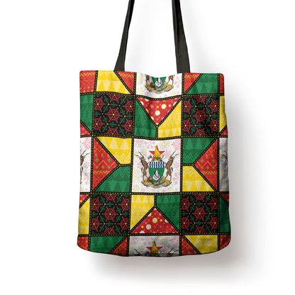 Zimbabwe Christmas Tote Bag Patchwork Style