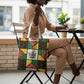 Zimbabwe Christmas Tote Bag Patchwork Style