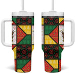 Zimbabwe Christmas Tumbler With Handle Patchwork Style
