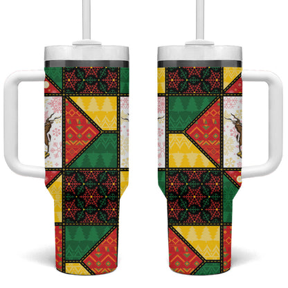 Zimbabwe Christmas Tumbler With Handle Patchwork Style