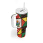 Zimbabwe Christmas Tumbler With Handle Patchwork Style