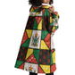 Zimbabwe Christmas Wearable Blanket Hoodie Patchwork Style