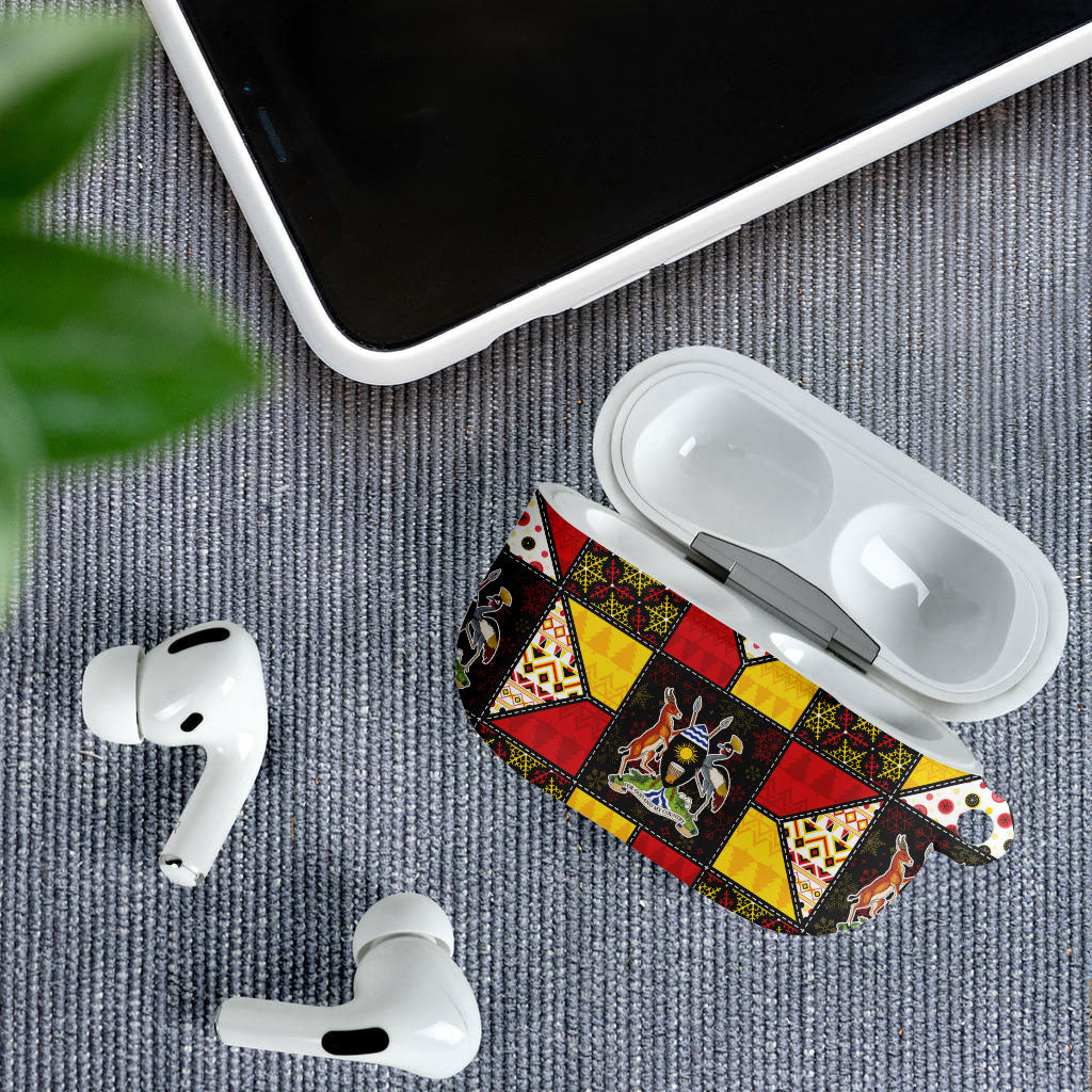 Uganda Christmas AirPods Case Patchwork Style