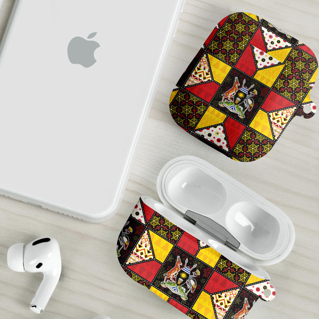 Uganda Christmas AirPods Case Patchwork Style