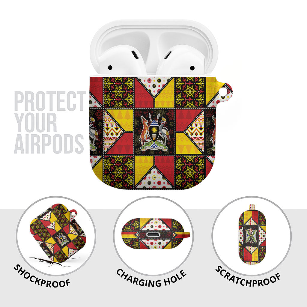 Uganda Christmas AirPods Case Patchwork Style