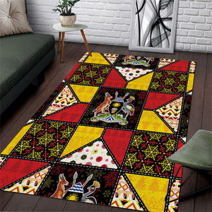 Uganda Christmas Area Rug Patchwork Style