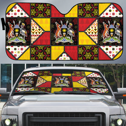 Uganda Christmas Auto Sun Shade Patchwork Style