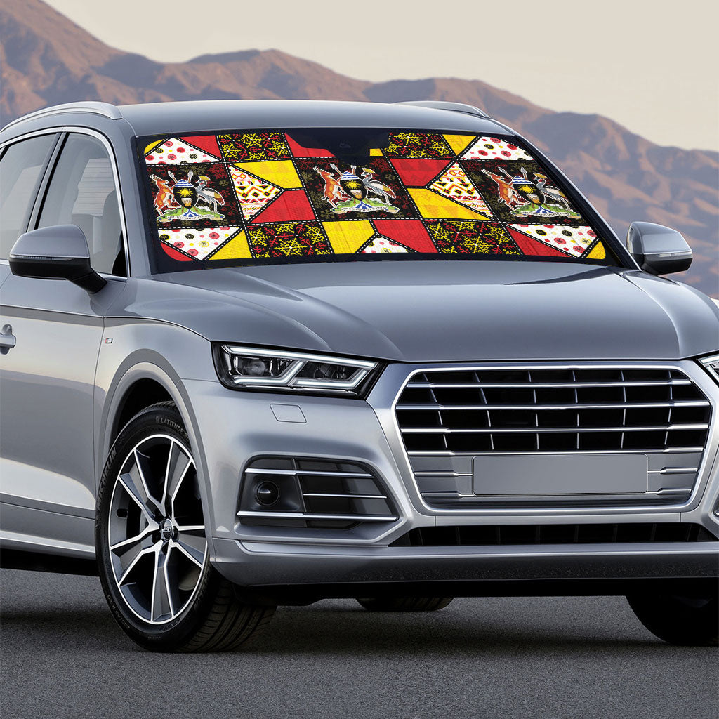 Uganda Christmas Auto Sun Shade Patchwork Style
