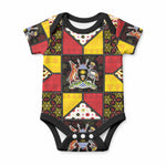 Uganda Christmas Baby Onesie Patchwork Style