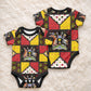 Uganda Christmas Baby Onesie Patchwork Style