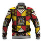 Uganda Christmas Baseball Jacket Patchwork Style