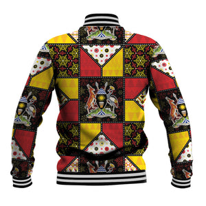 Uganda Christmas Baseball Jacket Patchwork Style