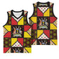Uganda Christmas Basketball Jersey Patchwork Style