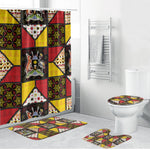 Uganda Christmas Bathroom Set Patchwork Style