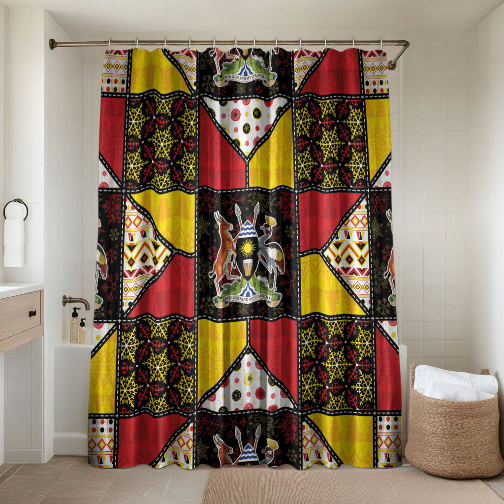 Uganda Christmas Bathroom Set Patchwork Style