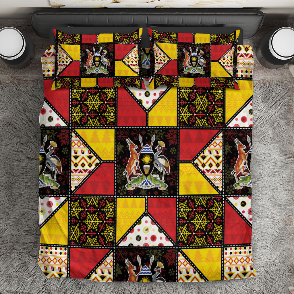 Uganda Christmas Bedding Set Patchwork Style