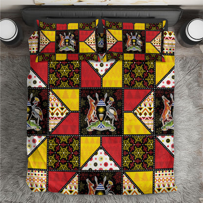 Uganda Christmas Bedding Set Patchwork Style