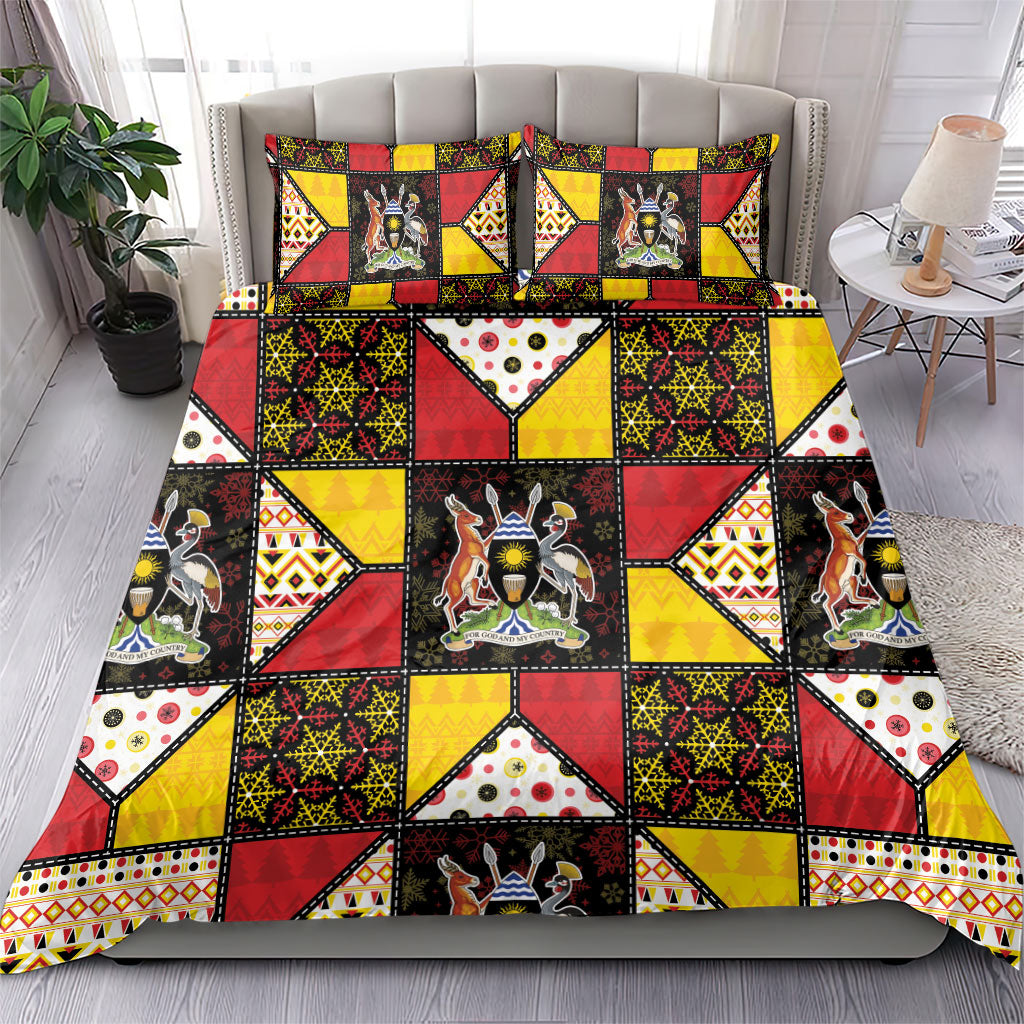 Uganda Christmas Bedding Set Patchwork Style