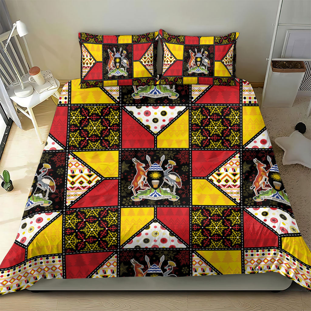 Uganda Christmas Bedding Set Patchwork Style