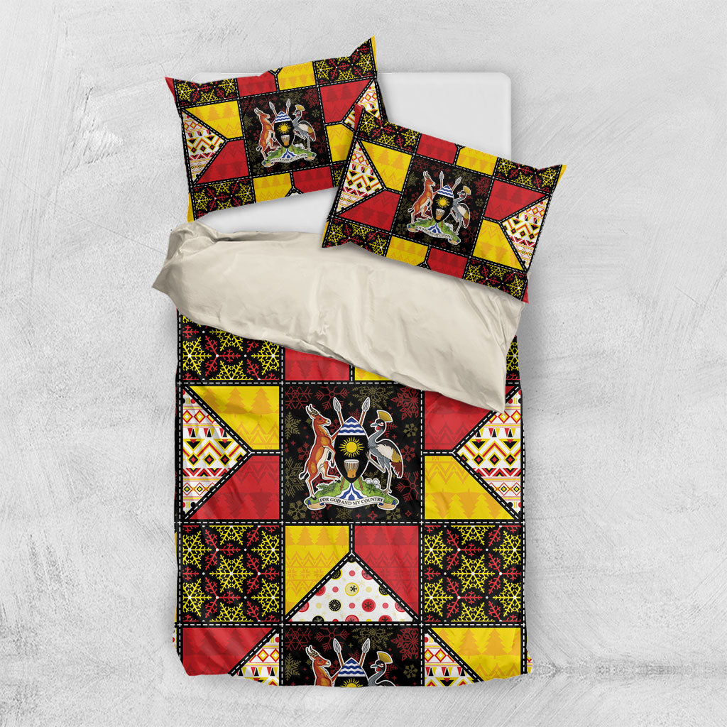 Uganda Christmas Bedding Set Patchwork Style