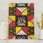 Uganda Christmas Canvas Wall Art Patchwork Style