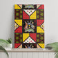 Uganda Christmas Canvas Wall Art Patchwork Style