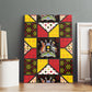 Uganda Christmas Canvas Wall Art Patchwork Style