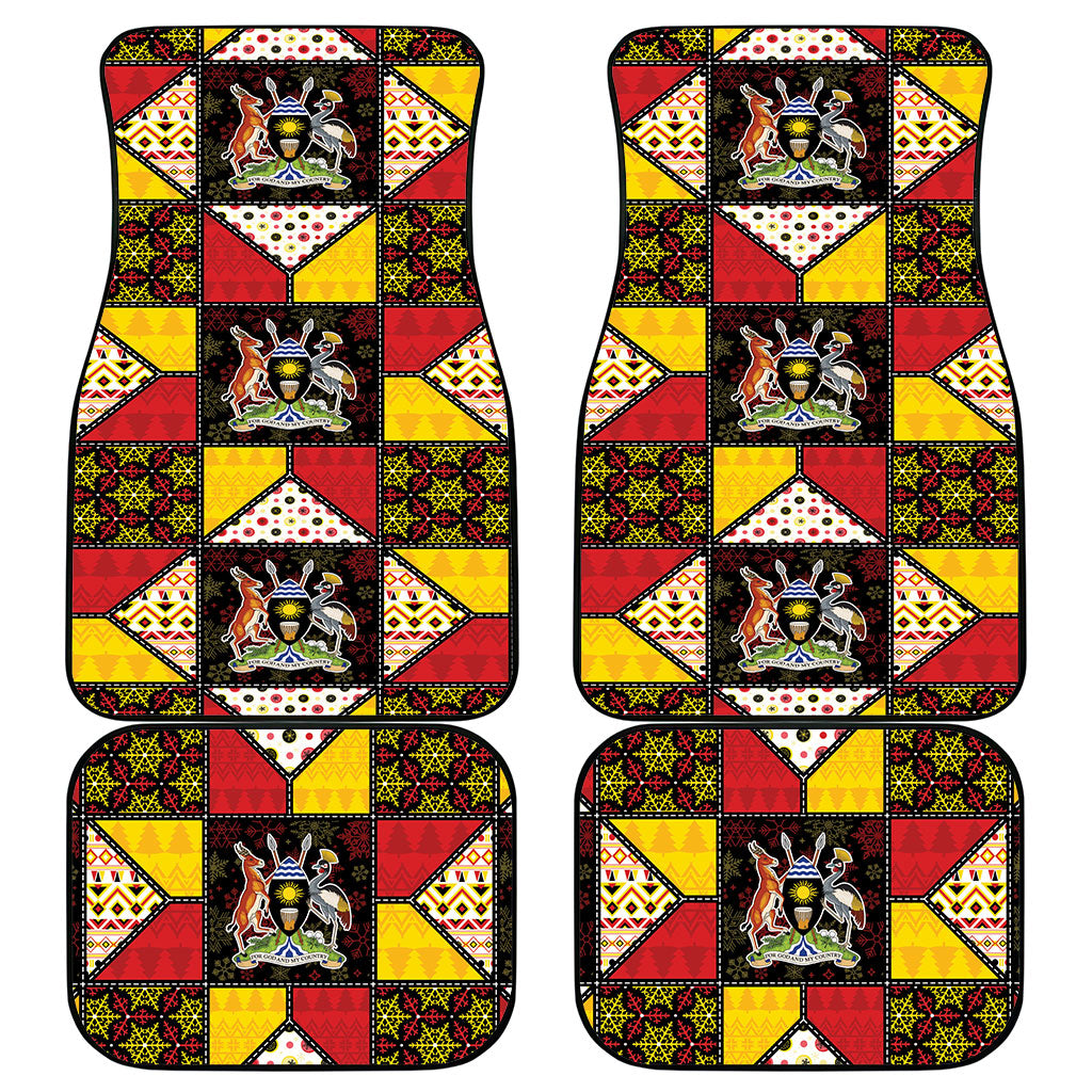 Uganda Christmas Car Mats Patchwork Style