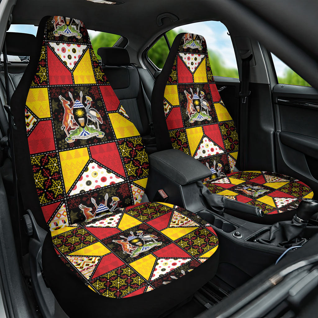 Uganda Christmas Car Seat Cover Patchwork Style