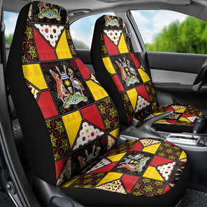 Uganda Christmas Car Seat Cover Patchwork Style