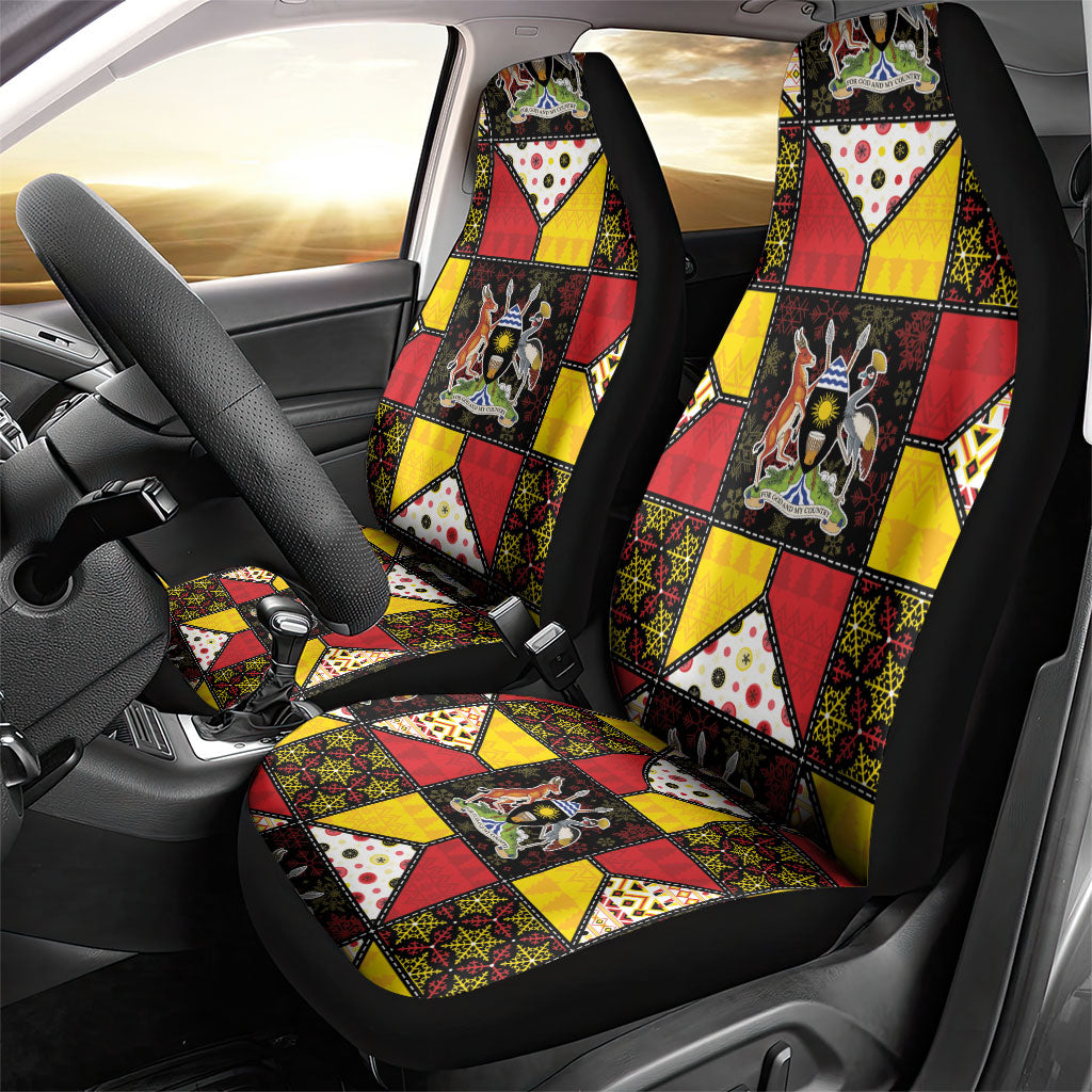 Uganda Christmas Car Seat Cover Patchwork Style