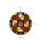 Uganda Christmas Ceramic Ornament Patchwork Style