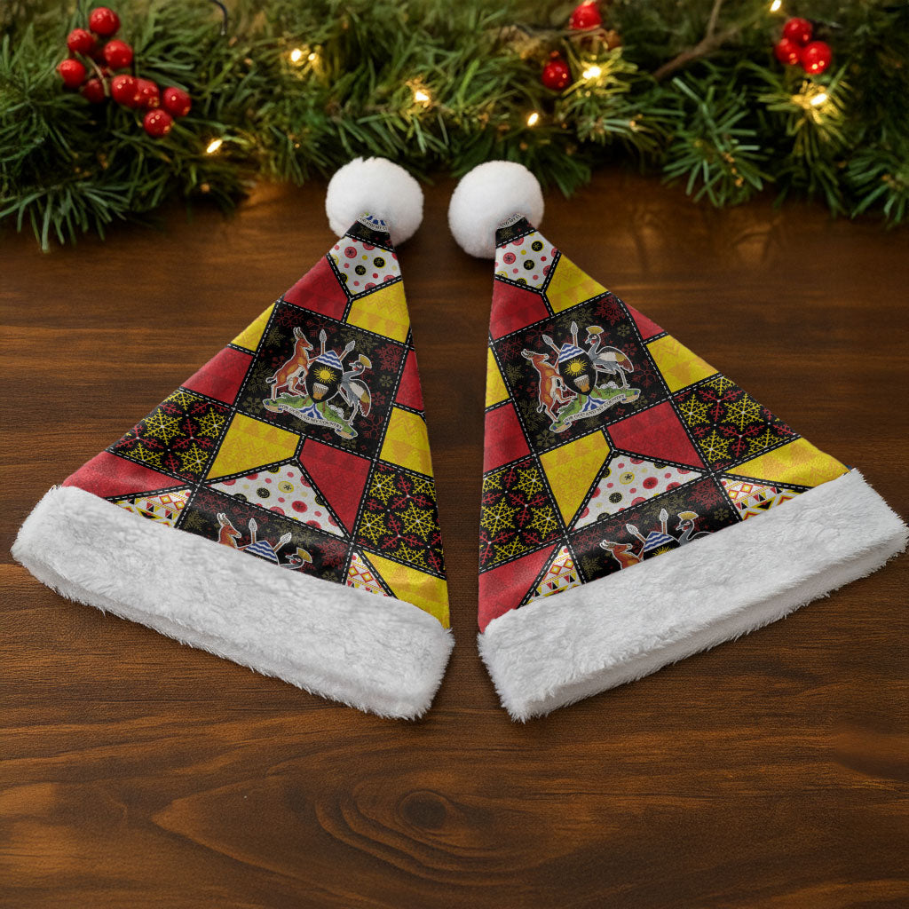 Uganda Christmas Santa Hat Patchwork Style