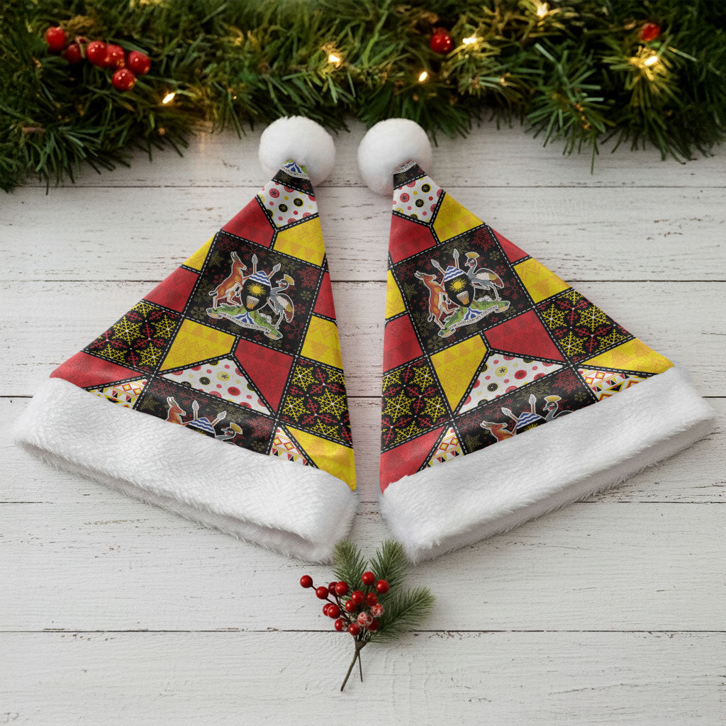 Uganda Christmas Santa Hat Patchwork Style