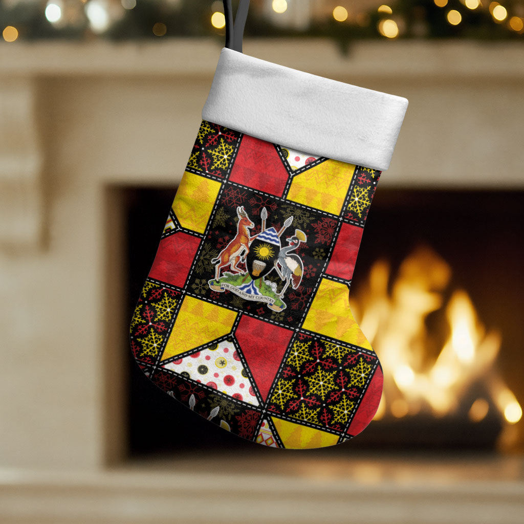 Uganda Christmas Stocking Patchwork Style