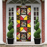 Uganda Christmas Door Cover Patchwork Style
