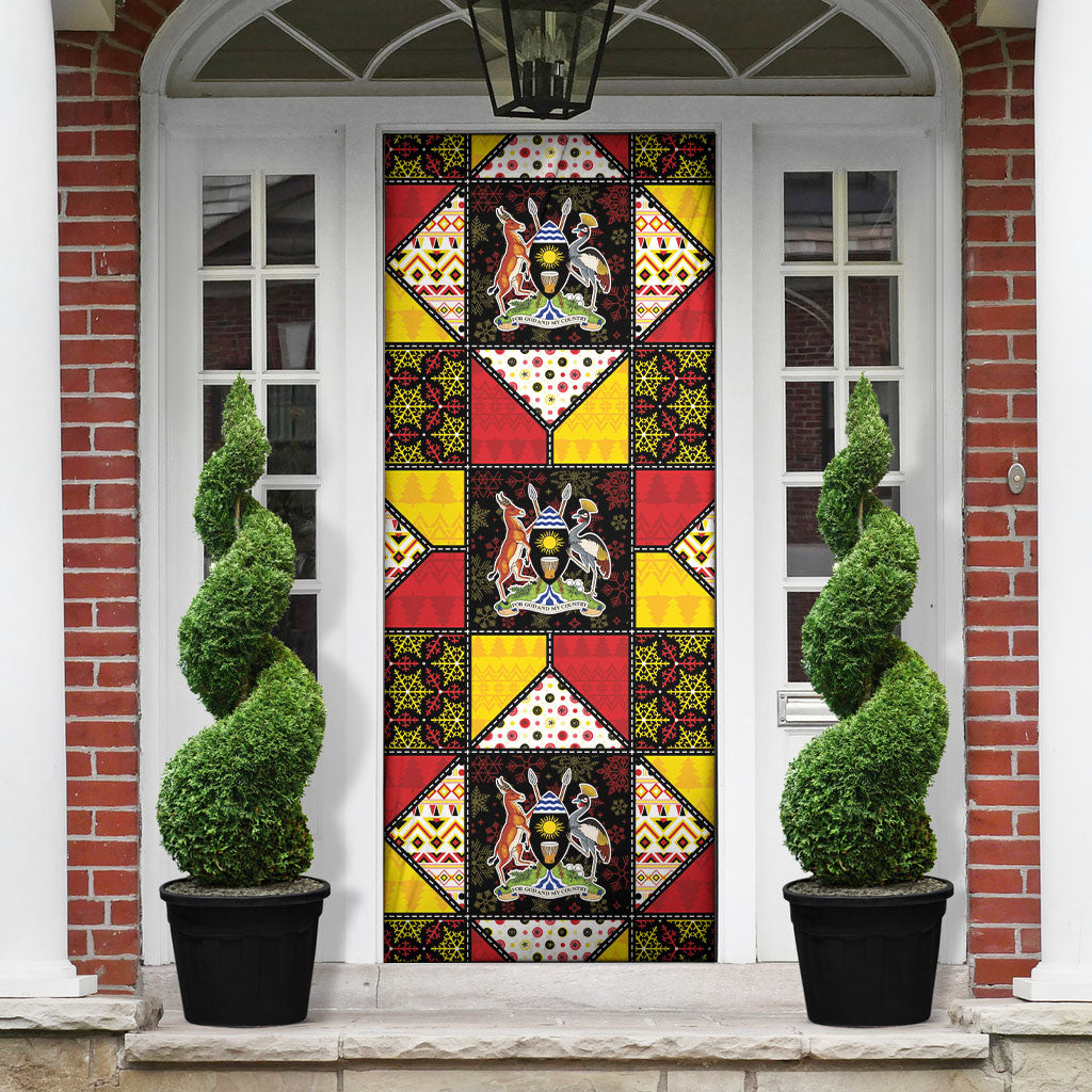 Uganda Christmas Door Cover Patchwork Style