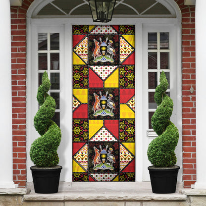 Uganda Christmas Door Cover Patchwork Style