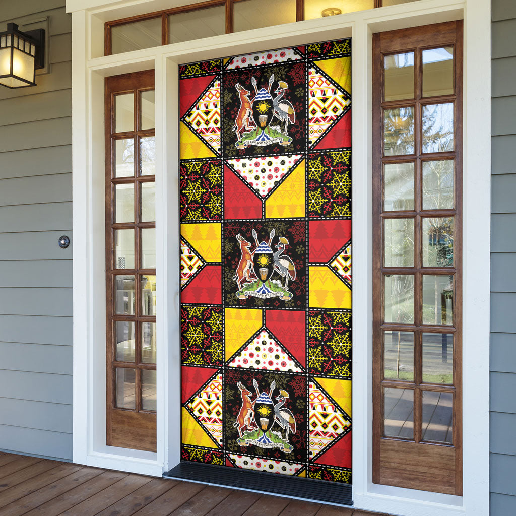 Uganda Christmas Door Cover Patchwork Style