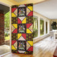 Uganda Christmas Door Cover Patchwork Style