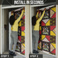 Uganda Christmas Door Cover Patchwork Style