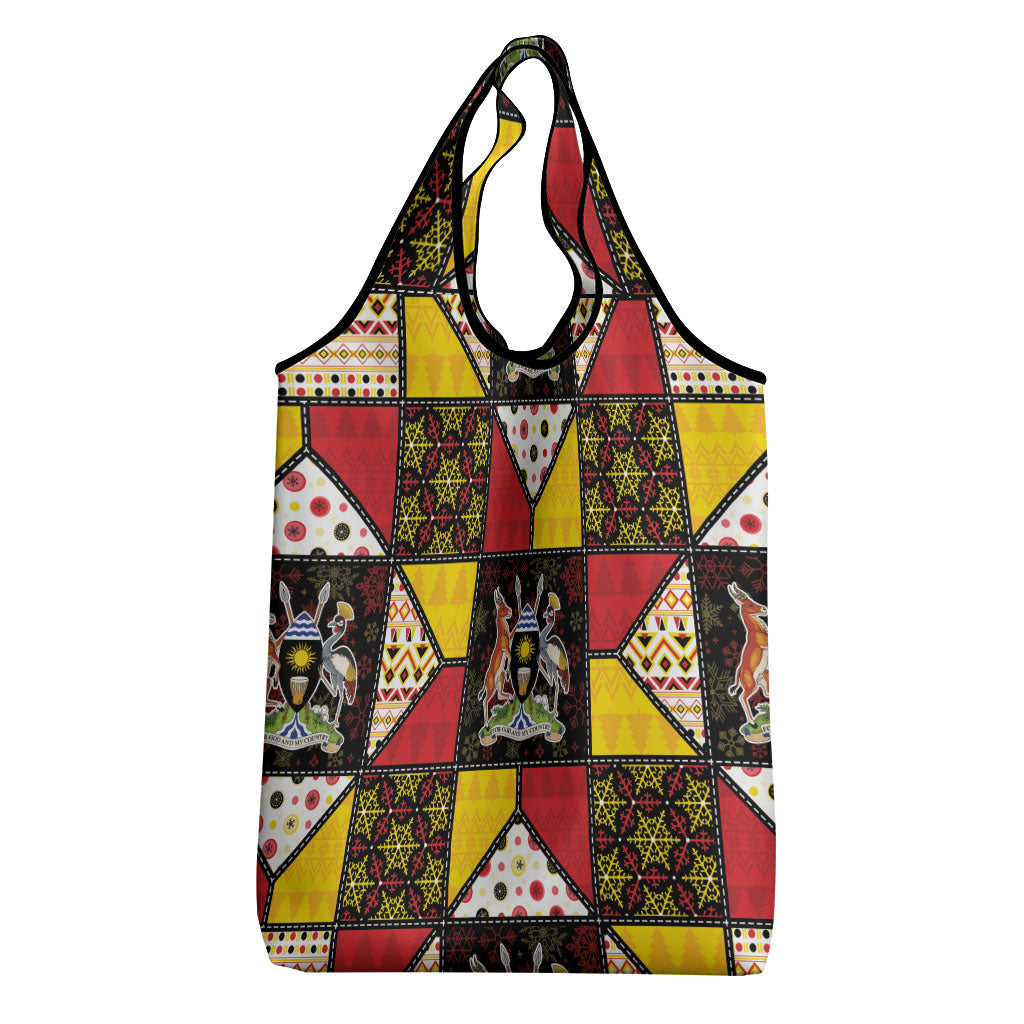 Uganda Christmas Grocery Bag Patchwork Style