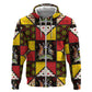 Uganda Christmas Hoodie Patchwork Style
