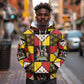 Uganda Christmas Hoodie Patchwork Style