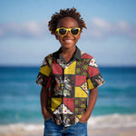 Uganda Christmas Kid Hawaiian Shirt Patchwork Style