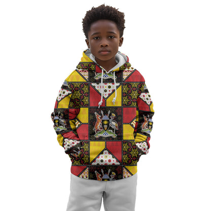 Uganda Christmas Kid Hoodie Patchwork Style