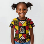 Uganda Christmas Kid T shirt Patchwork Style