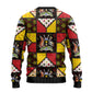 Uganda Christmas Ugly Christmas Sweater Patchwork Style