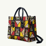 Uganda Christmas Leather Bag Patchwork Style